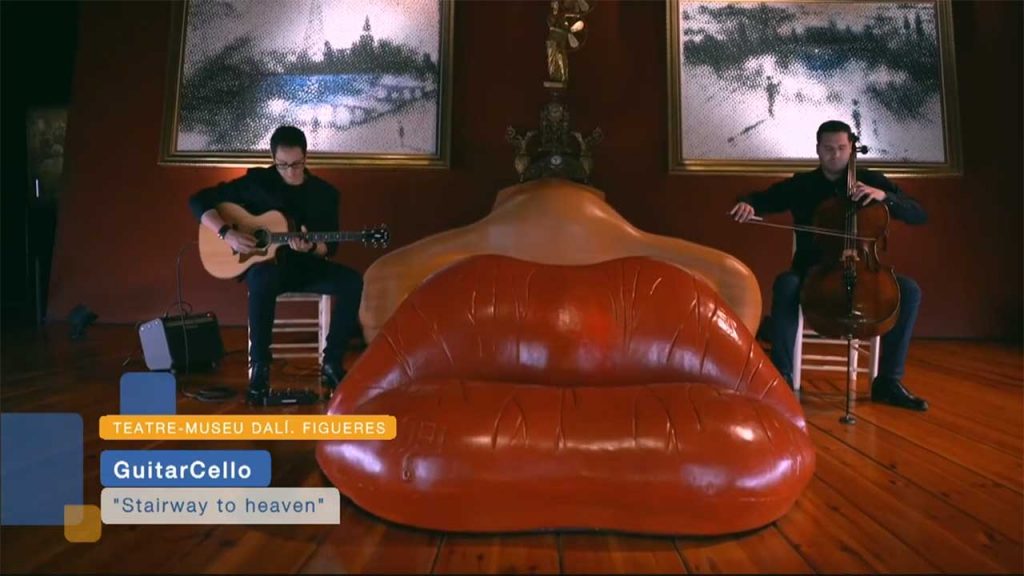 TV3 Entrevista a GuitarCello en vivo desde el Teatro-Museo Dalí en Figueres 5 TV3 | TV3 Entrevista a GutiarCello en vivo desde el Teatro-Museo Dalí en Figueres, España